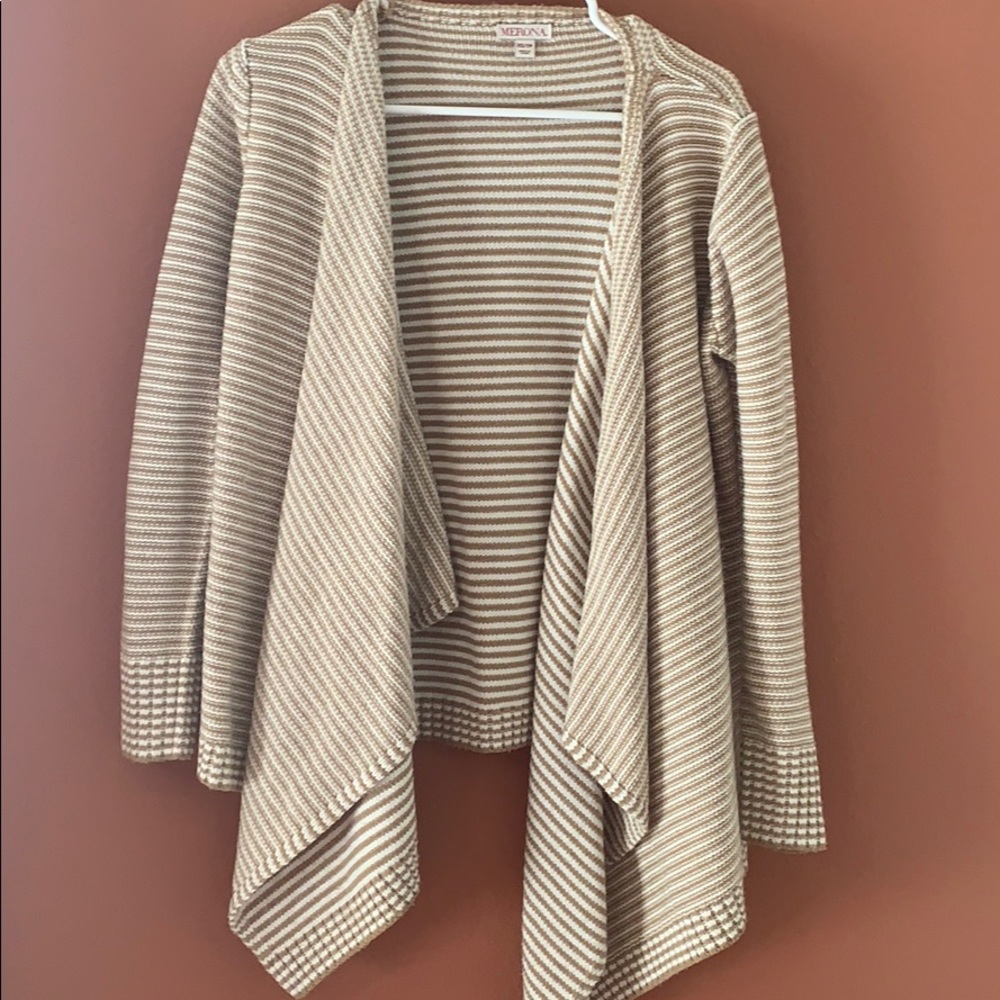 Stripe cardigan XS